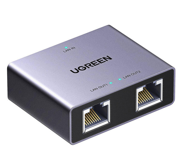 UGREEN Adapter rozgałęźnik Ethernet NW301 1x2 - 1488911 - zdjęcie